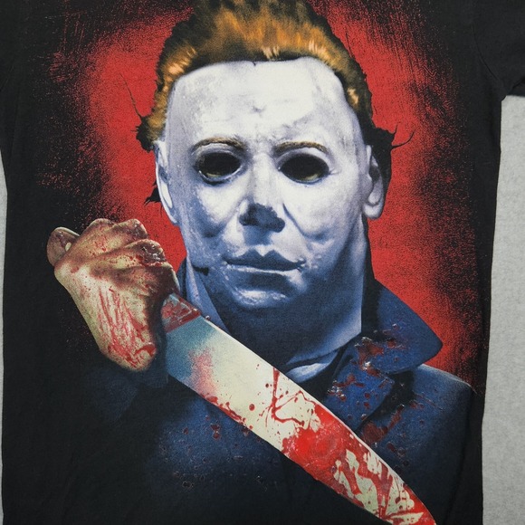 Halloween Horror Nights Shirt Small Black Universal Studios Michael Myers 2016 - Picture 4 of 11